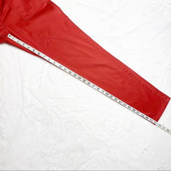 VINTAGE AMERICA BLUES Coral Red Straight Leg Pants - Picture 5 of 10